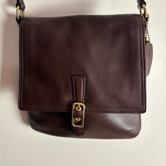 Coach Vintage Legacy Brown Leather Adjustable Crossbody - EUC - Picture 1 of 16